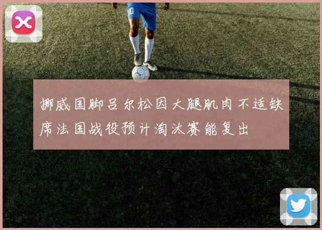挪威国脚吕尔松因大腿肌肉不适缺席法国战役预计淘汰赛能复出